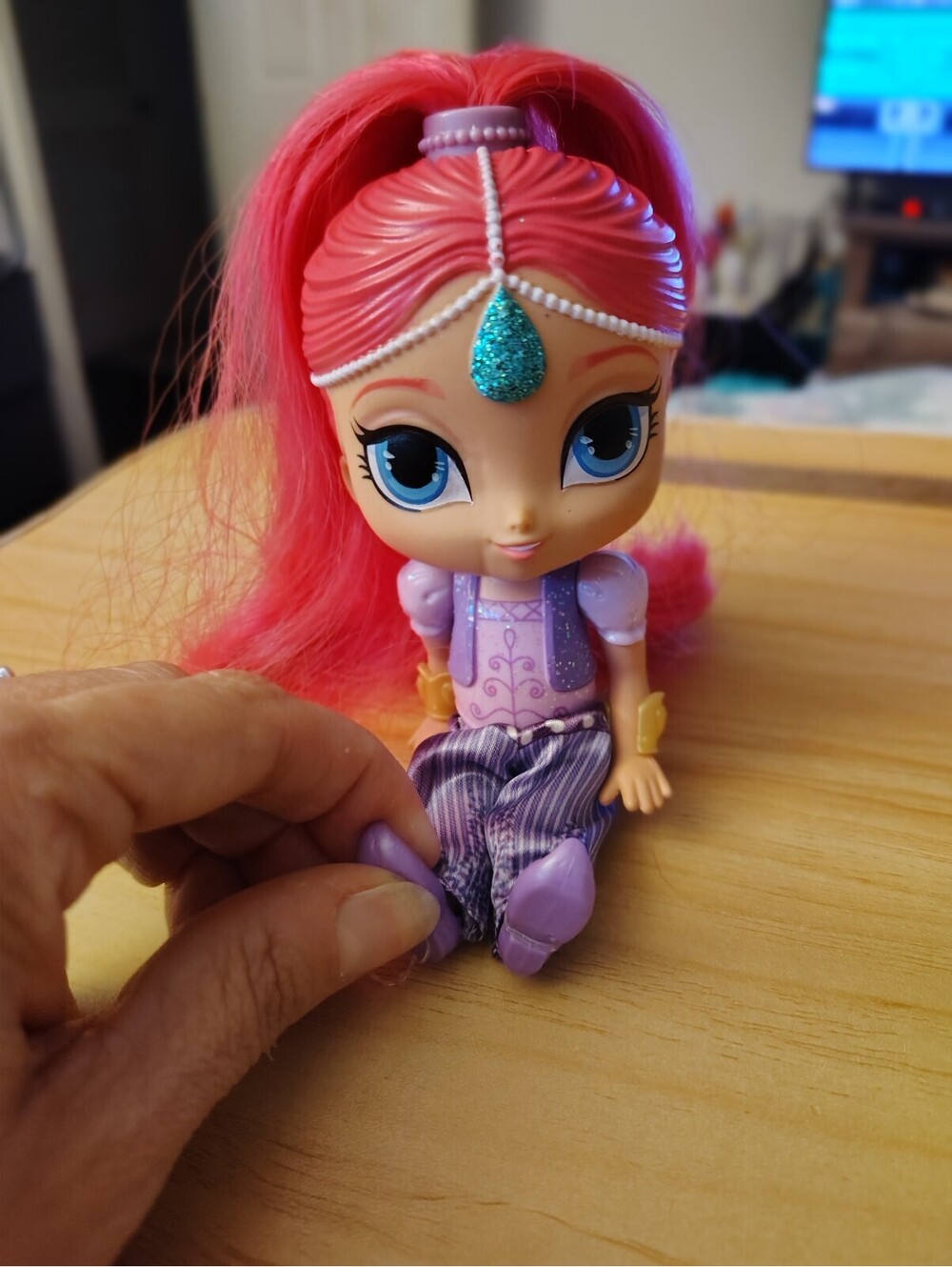 Nickelodeon Shimmer and Shine Shimmer Doll Pink Hair Doll Only